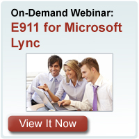 E911 for Microsoft Lync Webinar